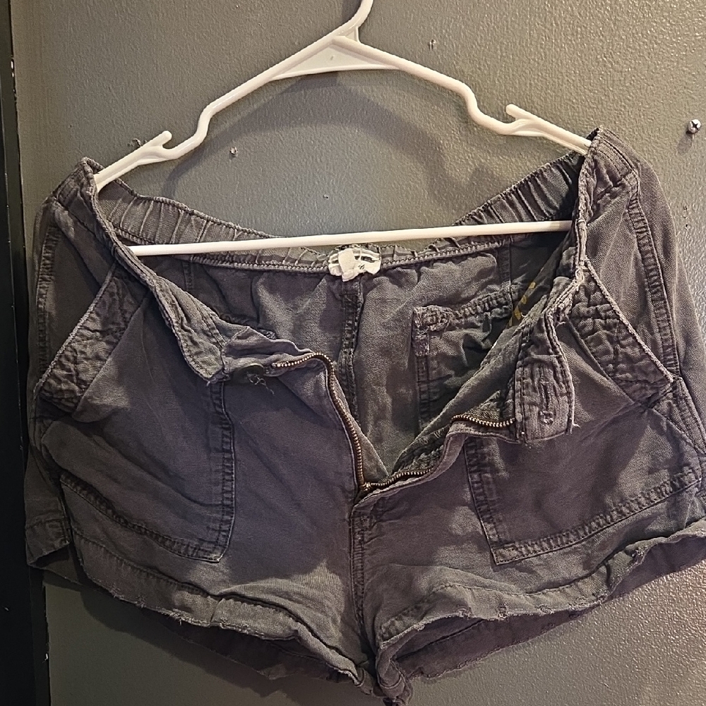 Aerie Charcoal Cargo Shorts